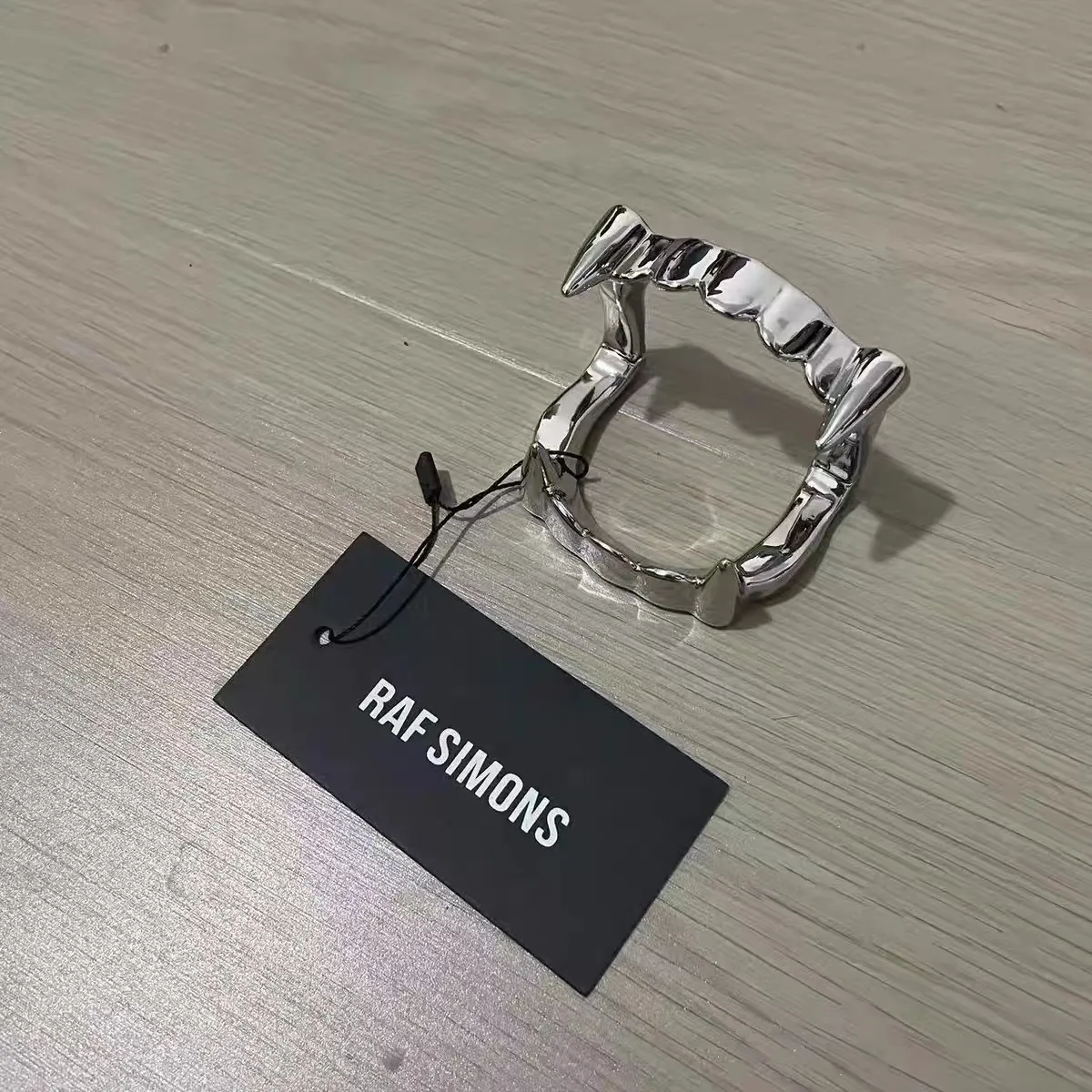 Raf Simons Silver Wrapped Chain Bracelet | ModeSens