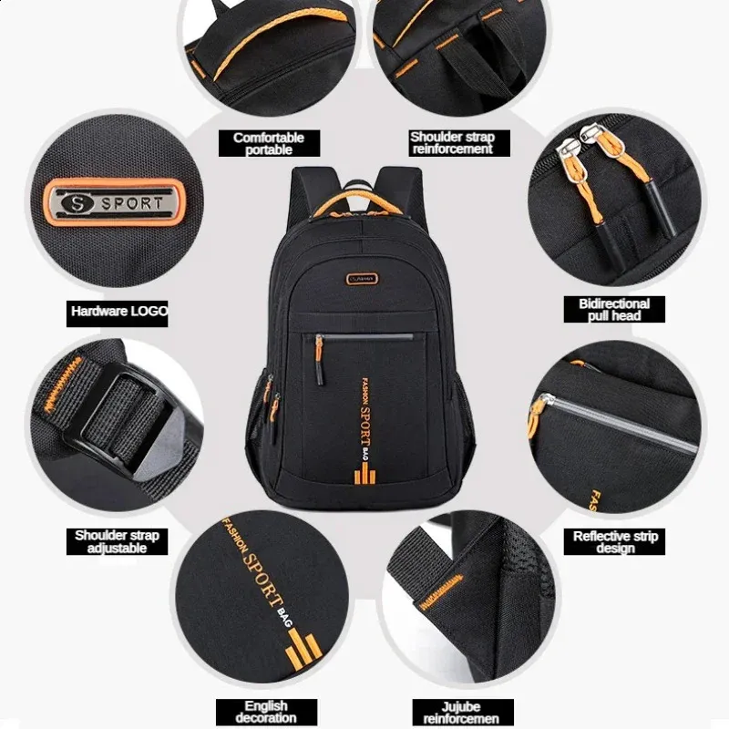 Oxford Backpack 2020 New Trend 2020 New Oxford Cloth Backpack Women Fashion Casual Contrast  main image 3