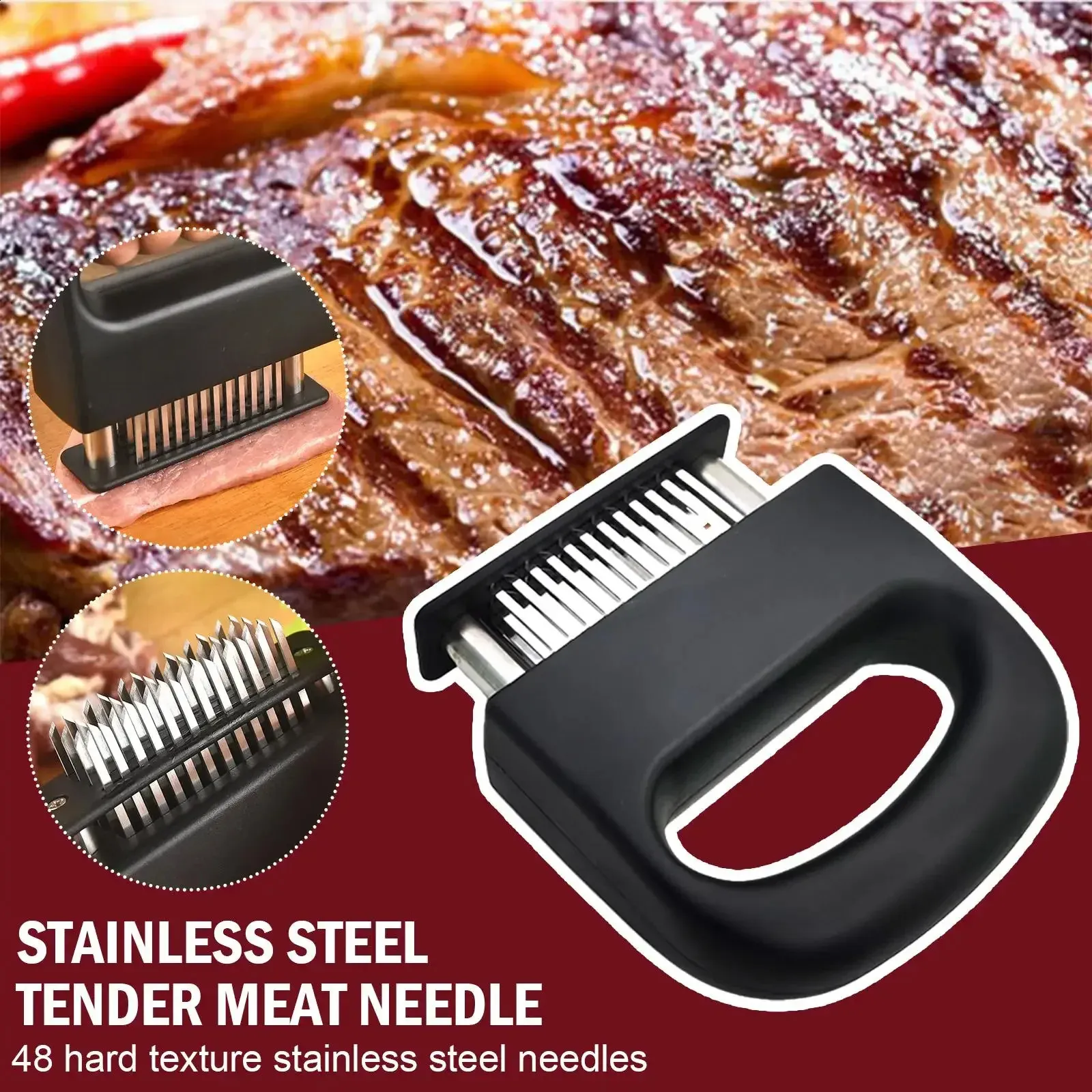 Stainless Steel Meat Tenderizer Pro | Gourmet Easy | Everything Kitchens