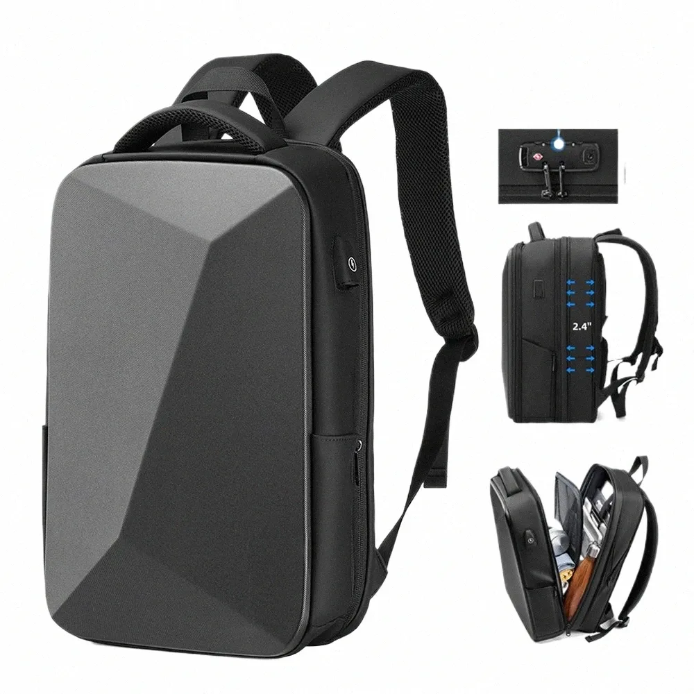 Waterproof Travel Laptop Backpack with USB Charging Port, Anti-Theft  Business Bag for Men, Fits up to inch Laptops