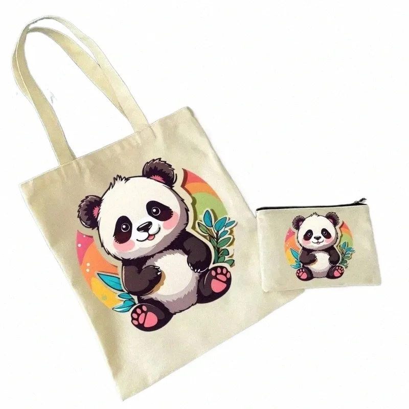DHgate.com:2-PackPanda Canvas Handbag: Cute & Eco-friendly DHgate.com:2-PackPanda Canvas Handbag: Cute & Eco-friendly