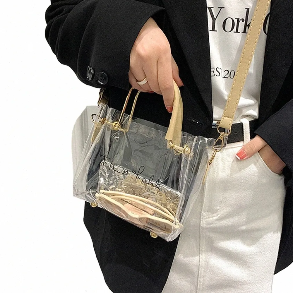 Clear chain tote bag hotsell