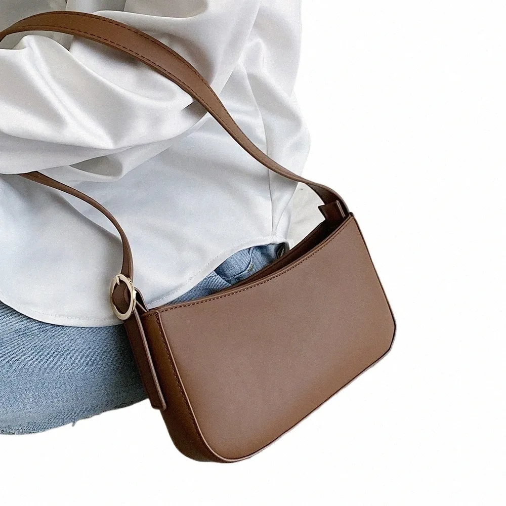 DHgate 2024PU Leather Shoulder Bag for Women Lightweight Small Crossbody Purses and Handbags Simple Travel Tote Bags Luggage Accessories