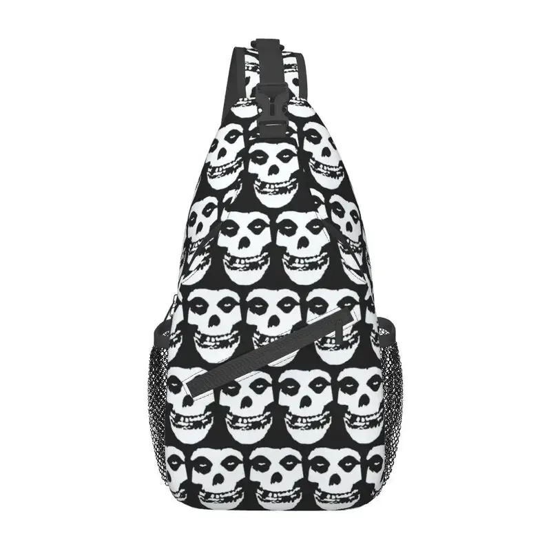 Misfits Skull Sling Bag - Cool Punk Rock Shoulder Backpack