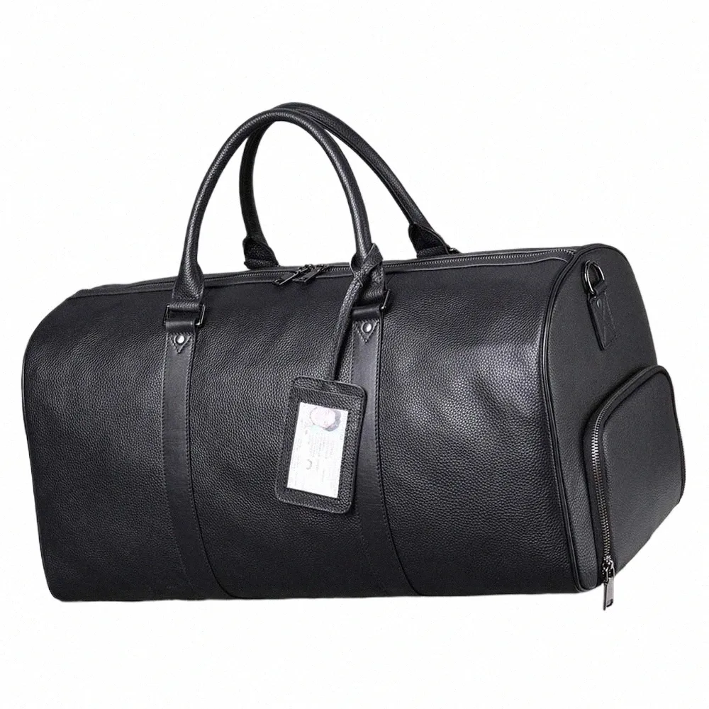 DHgate.com:Genuine Leather Unisex Travel Bag - Spacious