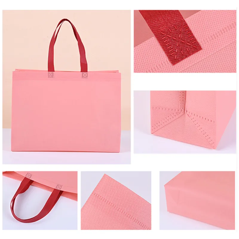 wholesale Custom Non woven Tote Bags Eco friendly Laminated Promotional Shopping Bags