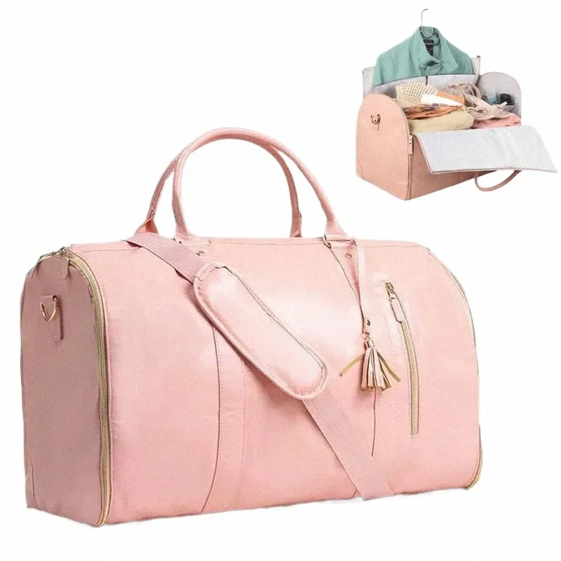 Tas Slim Duffle Bag Pink Women's Travel Duffle Bag Large Capacity