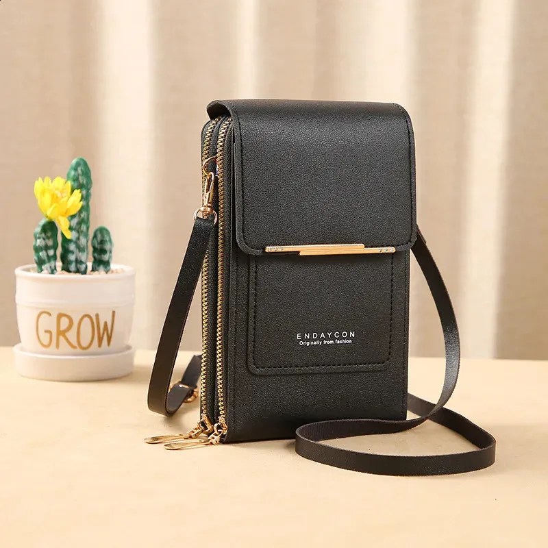 DHgate Womens Genuine Leather Wallet Phone Crossbody Bag RFID Blocking Soft Touch Screen Cell Phone Purse Bags Luggage Accessories