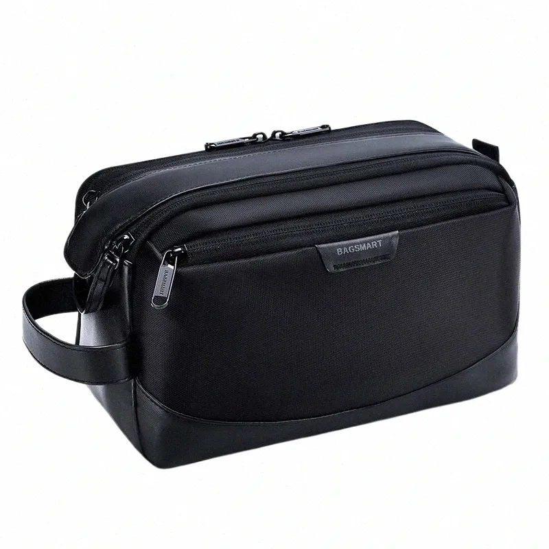 DHgate BAGSMART Mens Toiletry Bag Large Waterproof Travel Dopp Kit for Toiletries and Cosmetics Black Bags Luggage Accessories