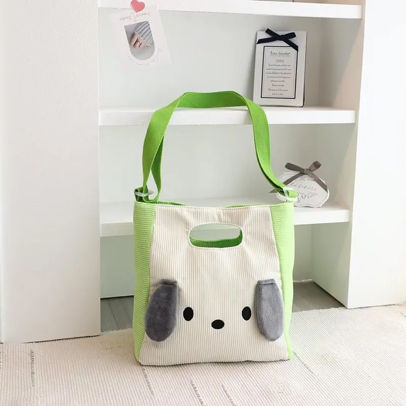 DHgate MINISO Large Embroidered Crossbody Canvas Handbag Durable Shoulder Bag for Children and Women Bags Luggage Accessories
