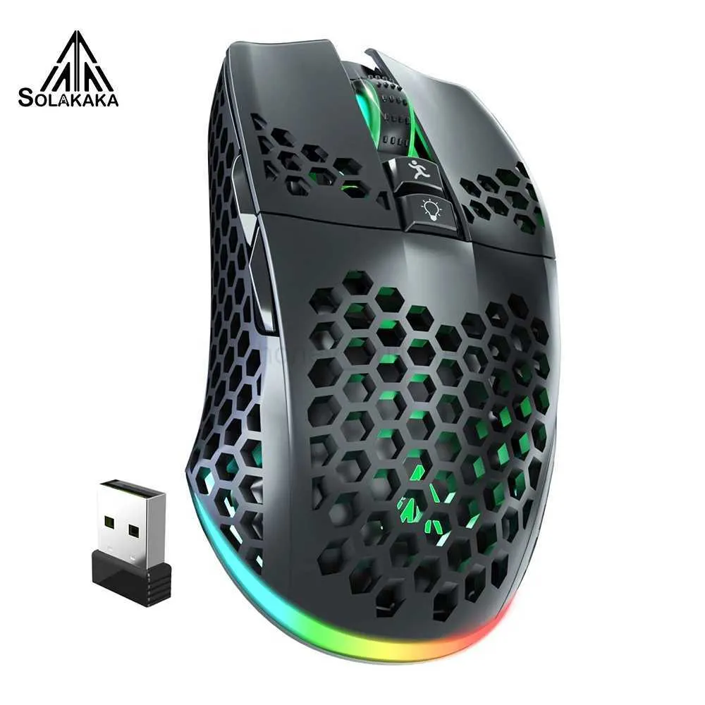 Solac Mouse SOLAKAKA SM600 2.4G Wireless Gaming Mouse, Rechargeable Type-C, 8000DPI ...