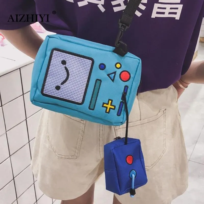 Adventure Time BMO Canvas Crossbody Bag For Women Perfect For Fans Of Anime And Gaming From Chicsatchel 8.35 DHgate.Com