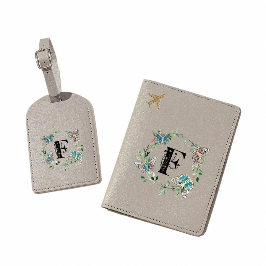 VELVET PASSPORT COVER OFF WHITE W/BUTTERFLY VELVET PASSPORT COVER OFF WHITE W/BUTTERFLY