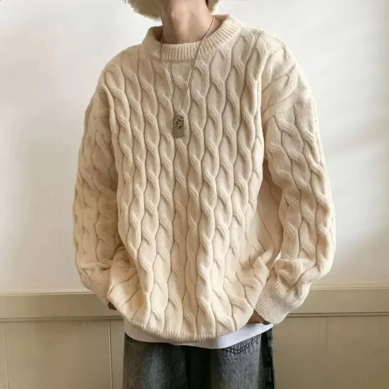 HARD TWIST MERINO ARAN KNIT BIG P/O