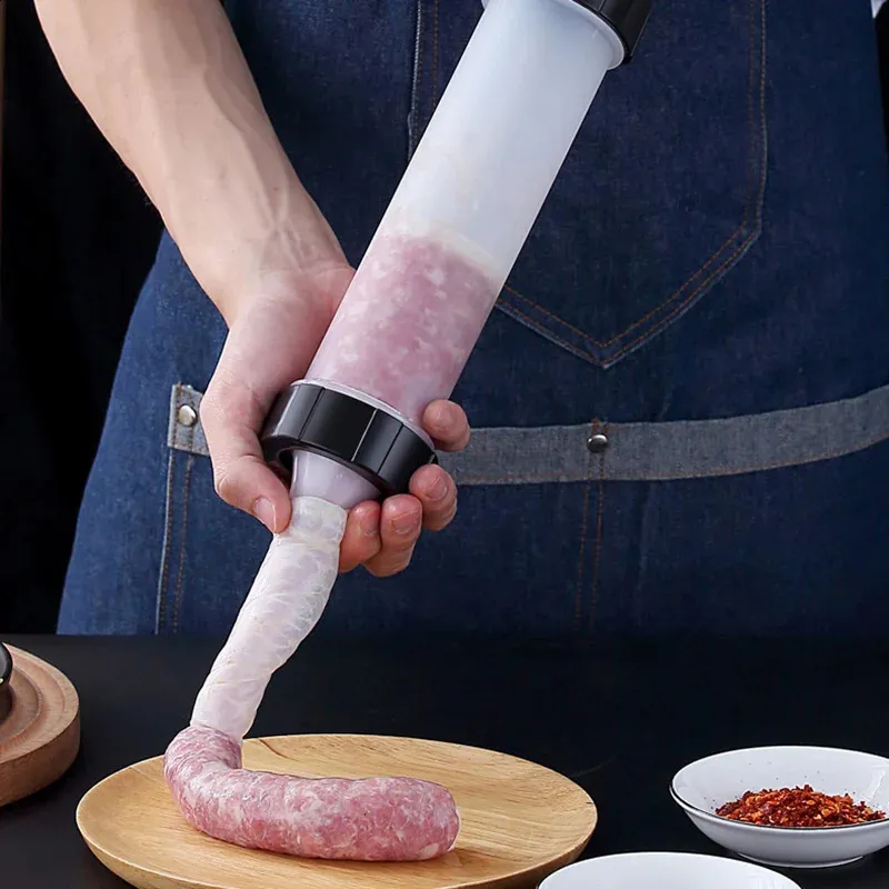 Riempitivo Manuale Per Salsicce, Macchina Per Salsiccia, In Acciaio Inox, Con 4 Tubi Di Riempimento, Pressa Per Salsicce