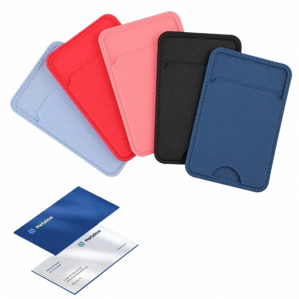 2 Pcs Phone Wallet Card Holder - Sticky Back Adhesive Pocket For Phone Case,  Holds Cards &