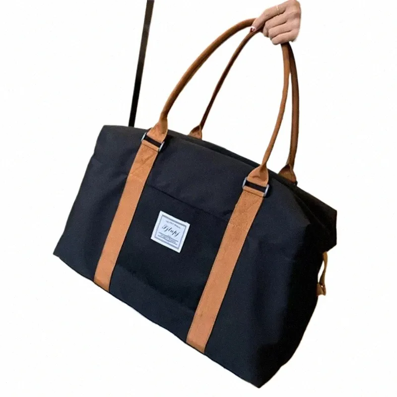 Fi Large Travel Bag Women Cabin Tote Bags Handbag Oxford Cloth Canvas Waterproof Shoulder Bags Women Weekend Overnight Bag G10A From 33 9 DHgate