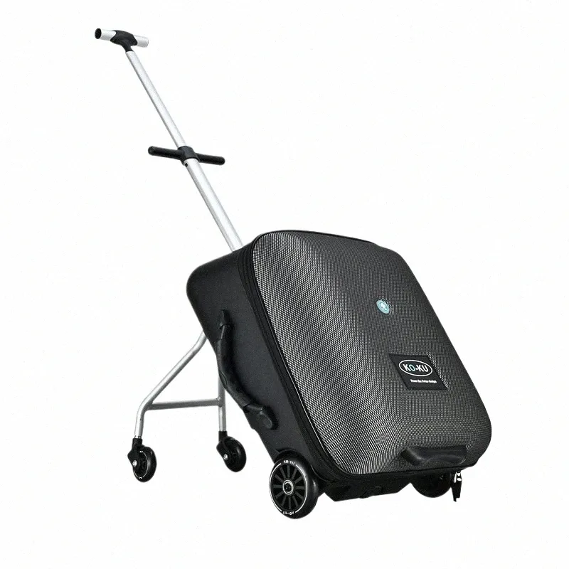 Kids Ride-On Suitcase 20 Inch Rolling Luggage, Upgraded Baby