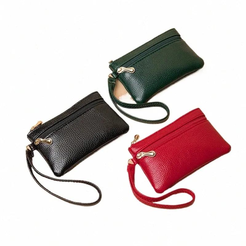 Women s Mini PU Leather Wallet Stylish Purse for Cards Coins and Keys