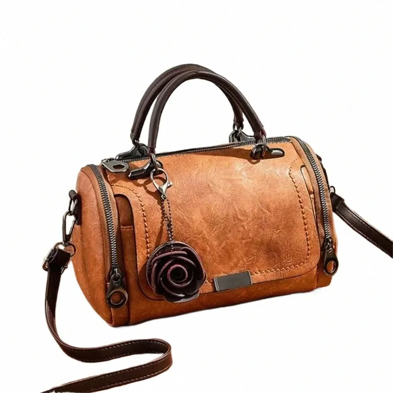 Elegant Top-Handle Satchel - Womens Crossbody Bag, Small