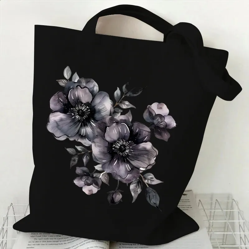★OSTKAKA★ Fiore Shopper Bag Canvas Black Designer fashion, Seoul-fully created | W Concept