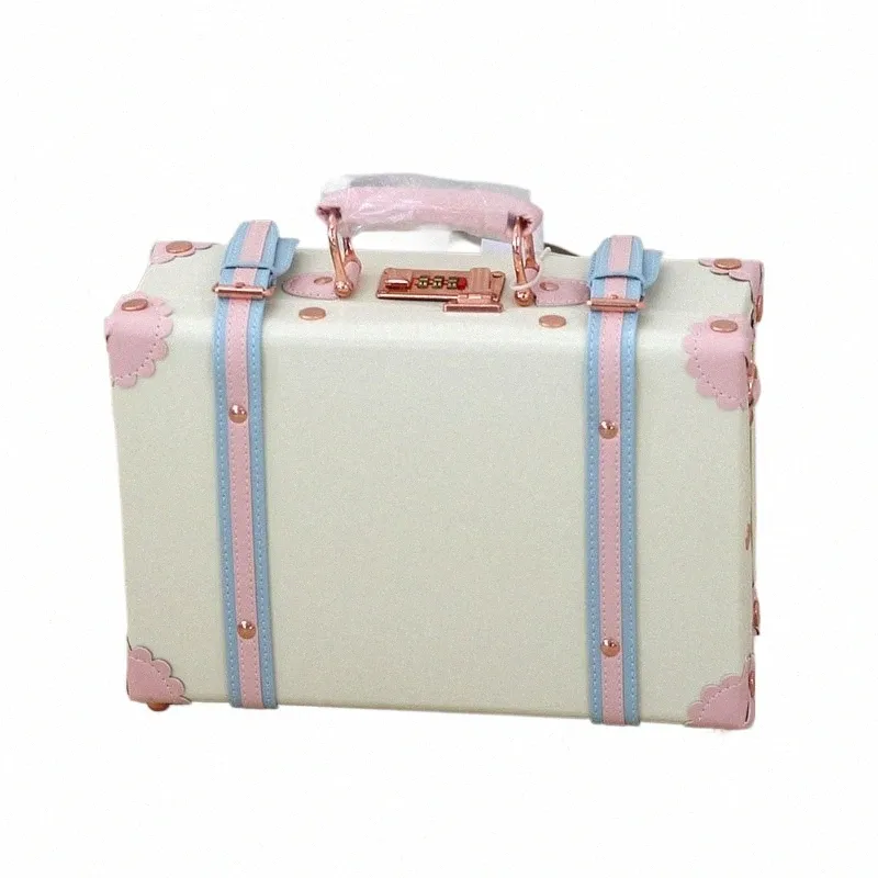 Mini Makeup Suitcase Organizer Portable Cosmetic Travel Bag for