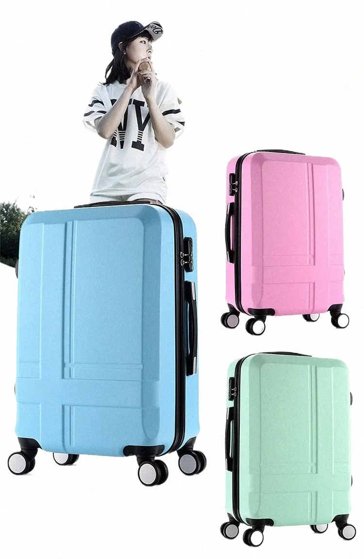 20-inch Rolling Carry-On Suitcase Lightweight Travel Suitcase