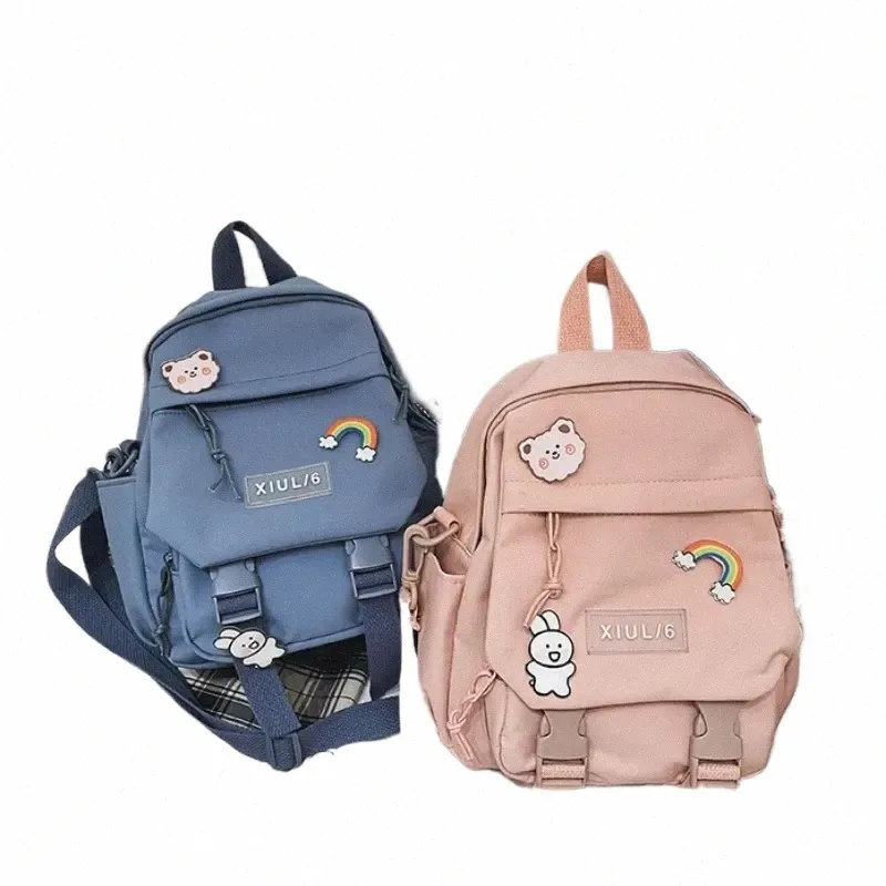 Kawaii Dual Use Kindergarten Backpack For Teenage Girls And Students Small Cute And Multifunctional School Bag With Mini Travel Ruckpack Design From Chicsatchel 21.1 DHgate.Com