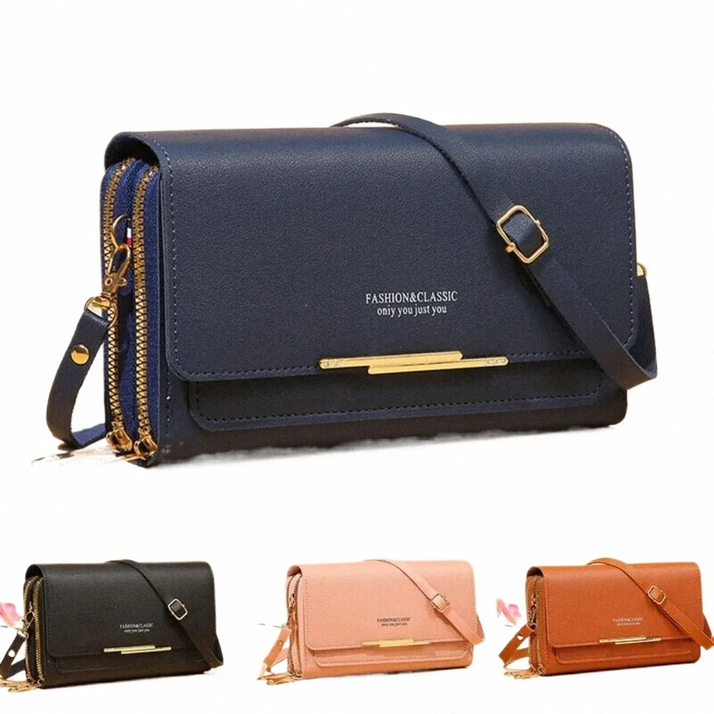 U+U Women's Crossbody Bag - PU Leather Small Shoulder Bag With Removable Chain, Credit Card Slots & Phone Pocket - View #3