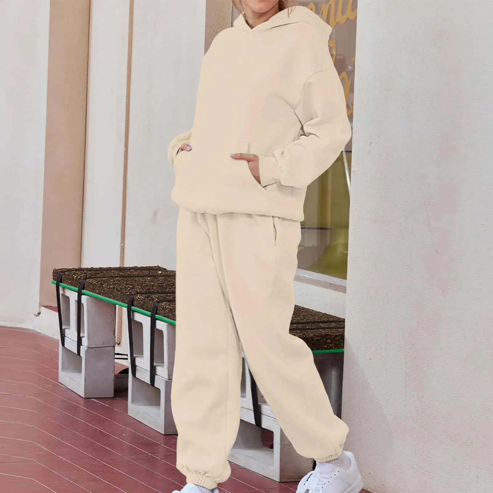 Womens Outfits Lounge Hoodie Sweatsuit Sets Oversized