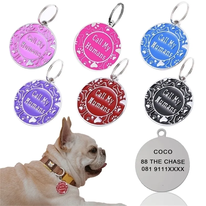 Free Engraved Pet Dog ID Tag Personalized Cat Puppy ID Tag Pet Dog