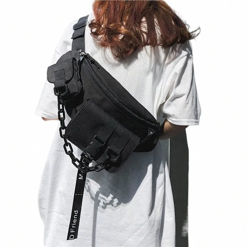 DHgate.com:Tactical Techwear Crossbody Bag: Hip Hop Style
