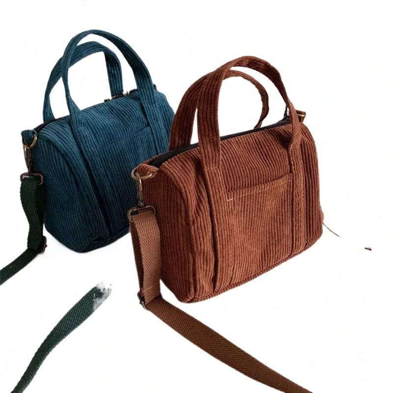 ショルダーバッグ・ポシェット Soft corduroy cross bag unisex 4 colors DHgate.com:Corduroy Crossbody Bag for Women with Zippered