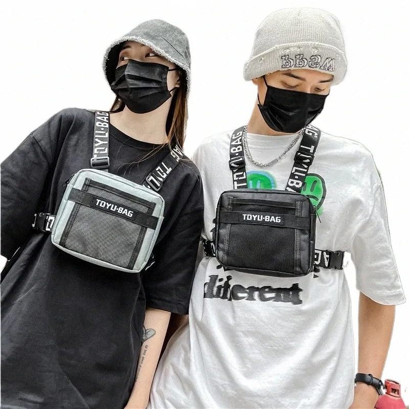 【Anyone more】Haidi Check OP + Neck T-shirt Cross Bag Set DHgate.com:Hip Hop Chest Bag: Mens Streetwear Vest Bag