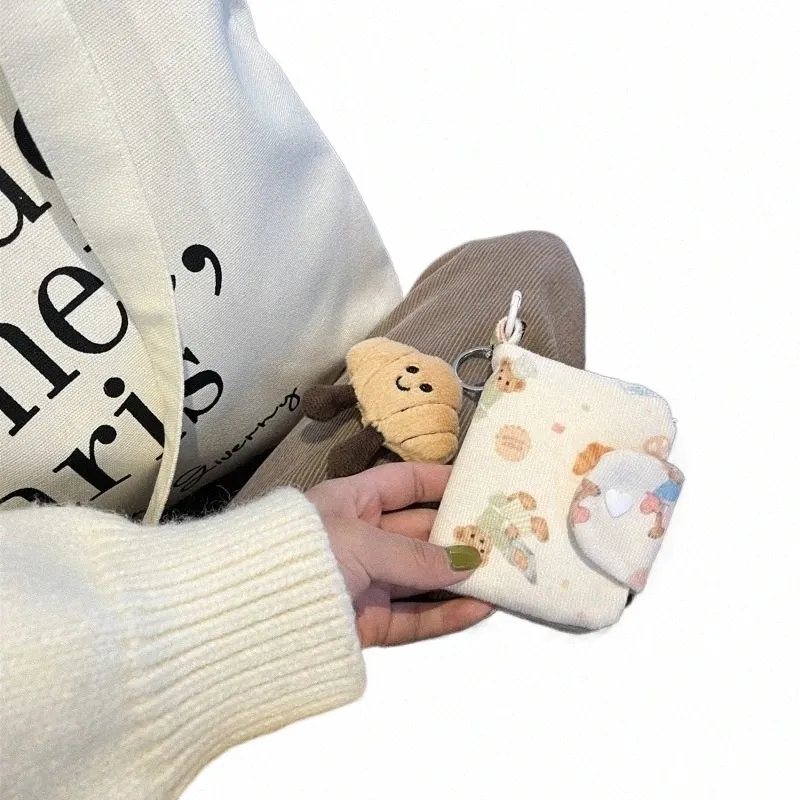 Kawaii Coin Purse for Girls Cute Animal Bear Card Bag Wallet Mini Clutch Bag