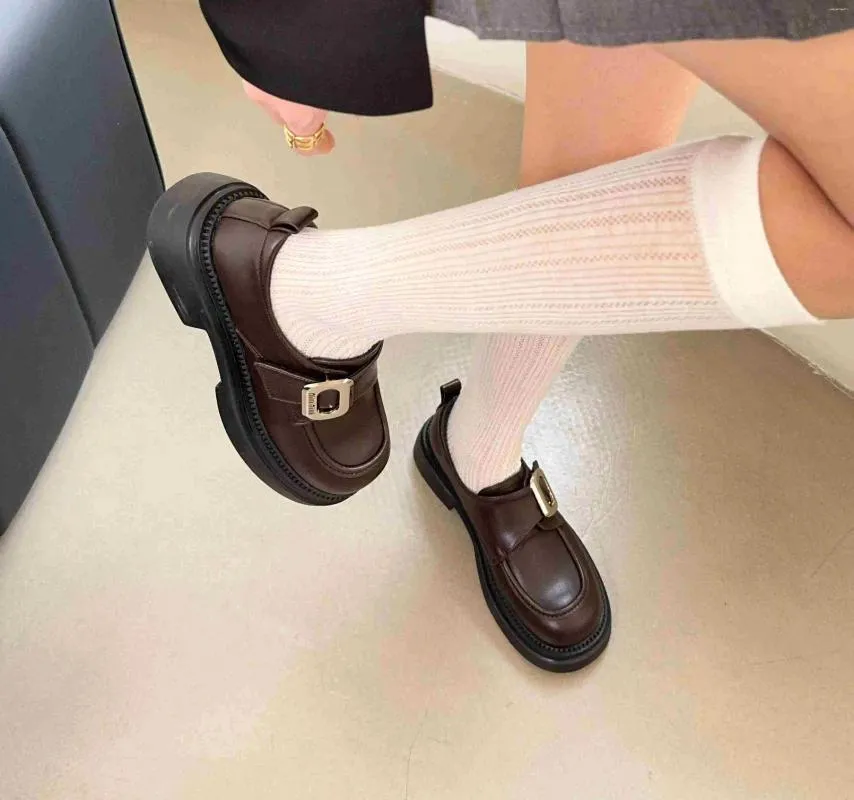 Chunky Heel Dress Shoes Womens Platform Wedge Loafers Slip-On PU Upper Mid  Heel 2-3 in from Dhgate Dress Shoes - price 100.51