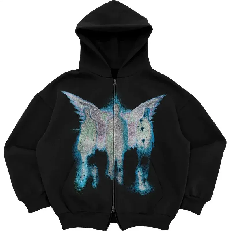 Sweat à Capuche Femme Zippé - Coupe Ajustée, Extérieur Coton/poly, Doublure Polaire - Style Y2K Décontracté