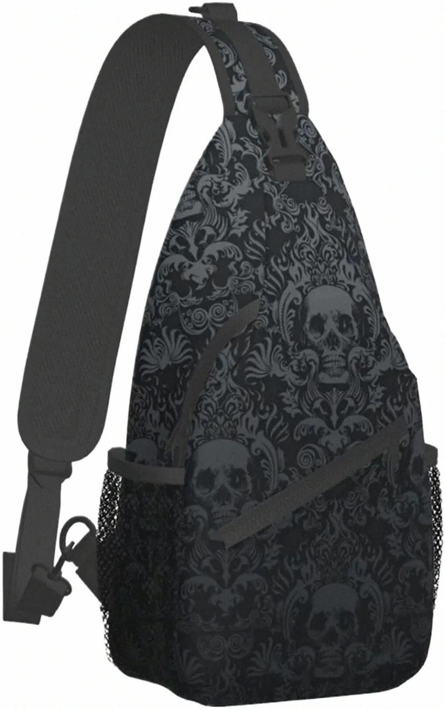 Skull Sling Bag - Gothic Crossbody Backpack for Men & Women  display picture 3