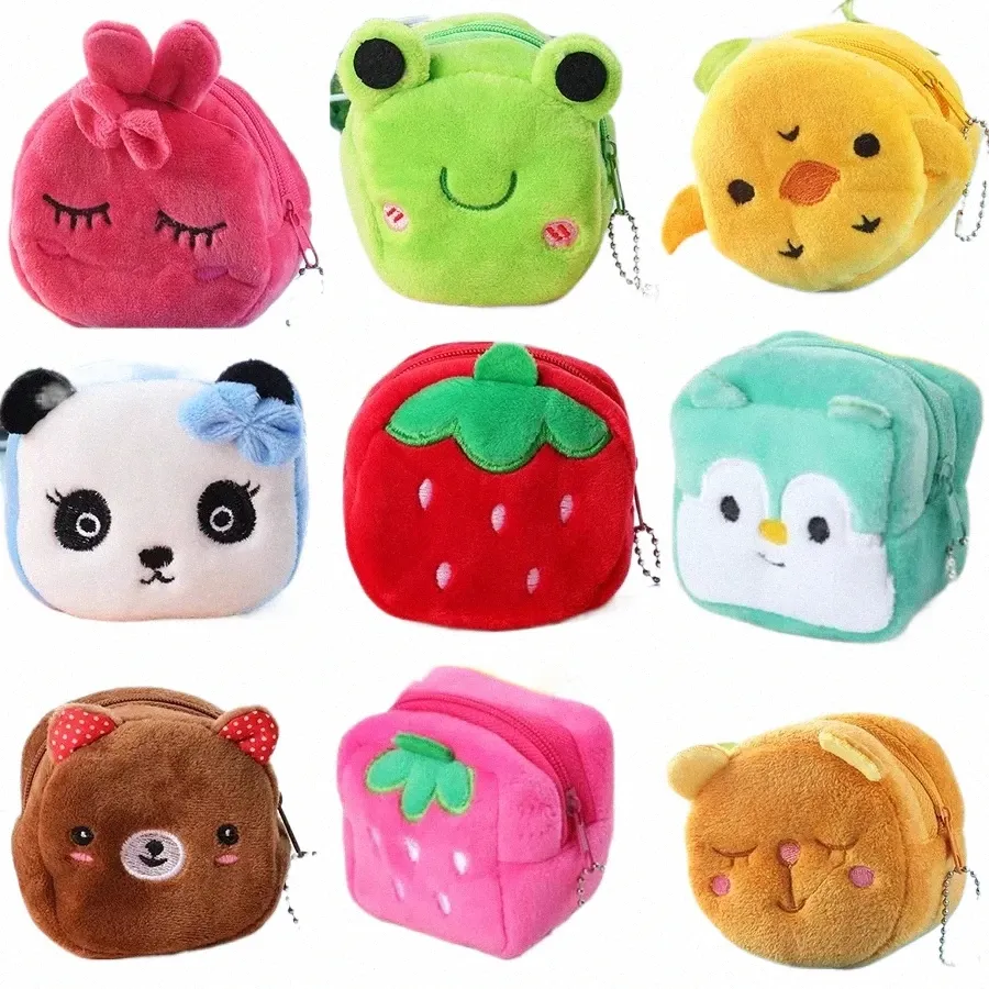 MinLia Cute Plush Coin Purse – Chicken, Pig, Or Avocado Shape – Fun Gift For Kids & Women