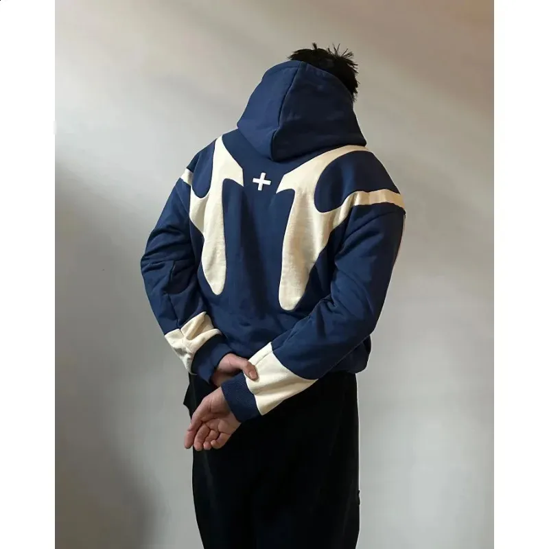 Streetwear Y2K Zip Up Hoodie Men Women Style Gothic From