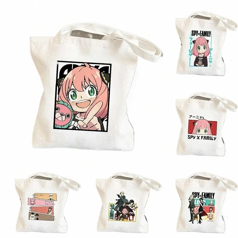 Hana*　0107 ♡ Anime-Inspired Anya Canvas Handbag: Japanese Harajuku Style