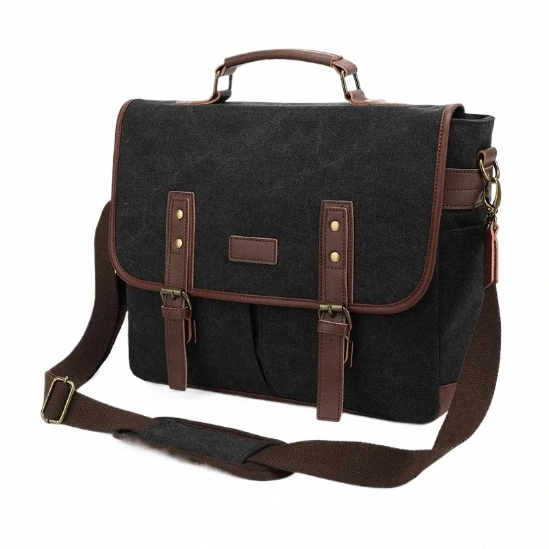 DHgate.com:Vintage Canvas Messenger Bag - Water-resistant