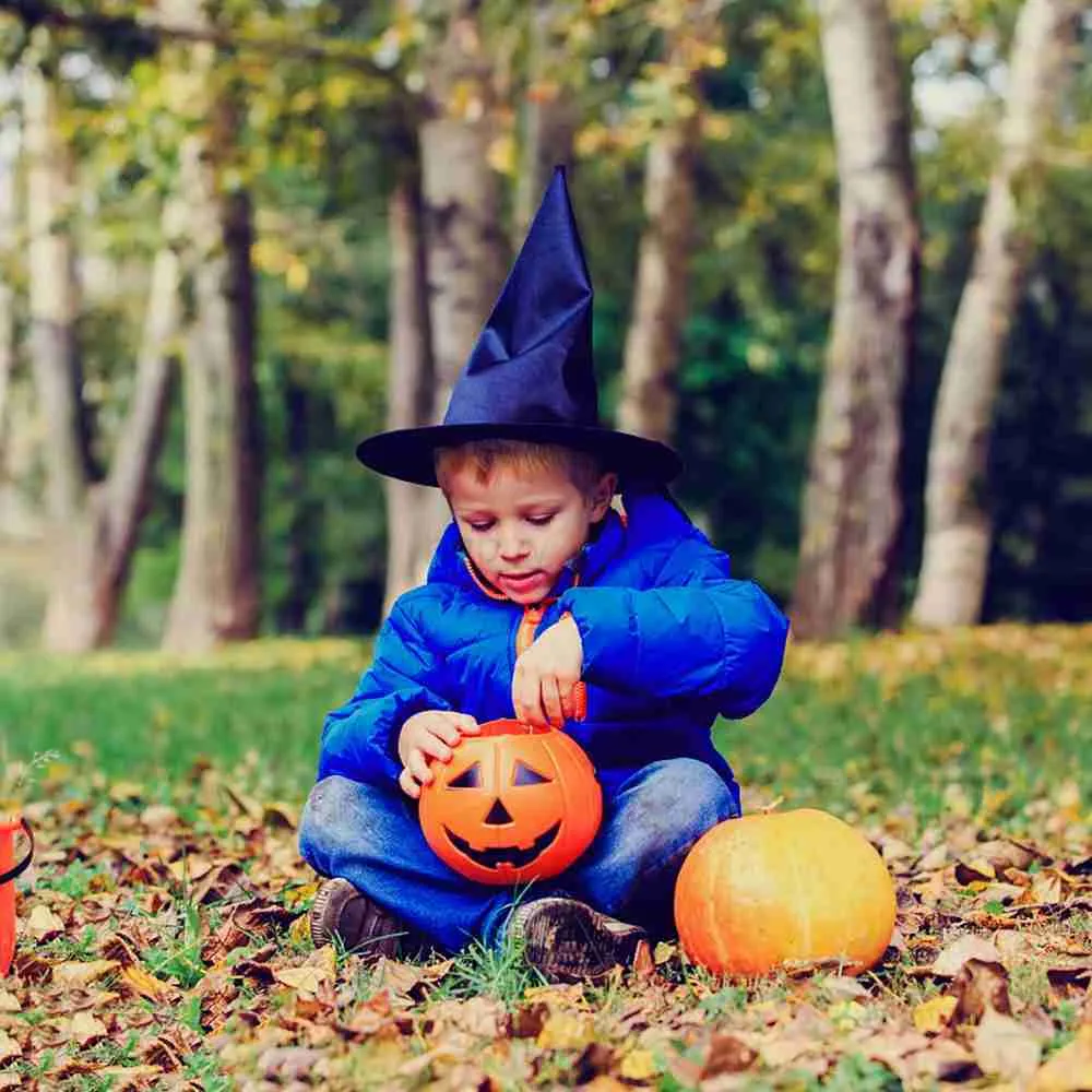 Halloween Pumpkin Candy Bucket Glass Portable Treat Holder for