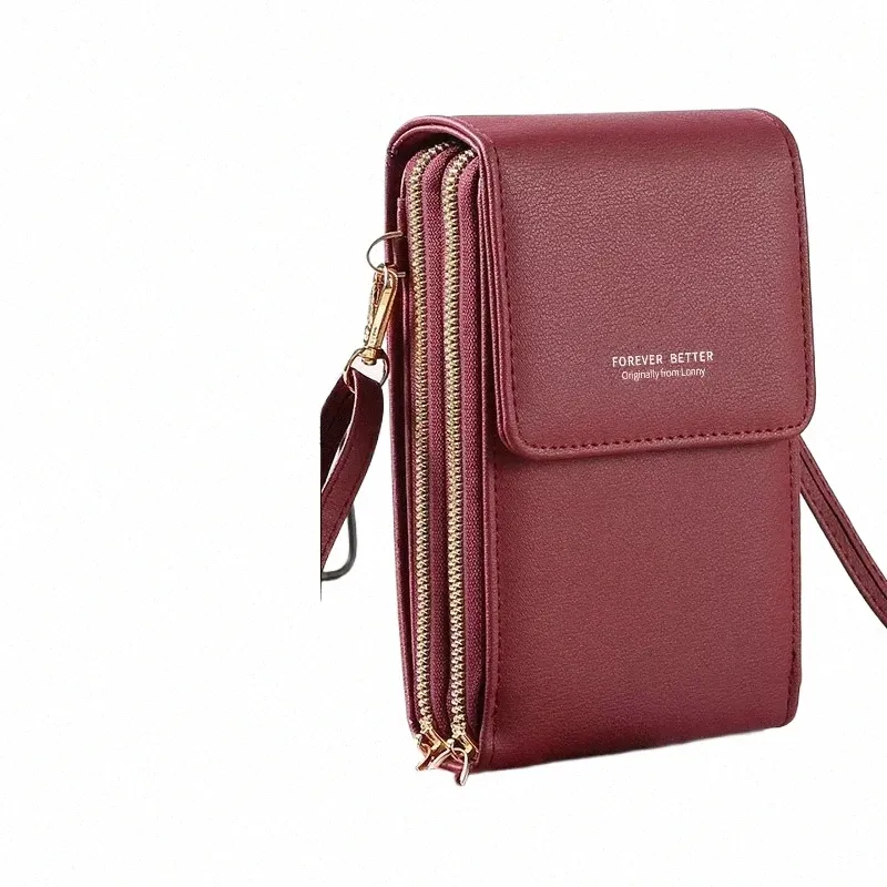 Touch Screen Cell Phone Bag Womens Korean Crossbody Shoulder Bag