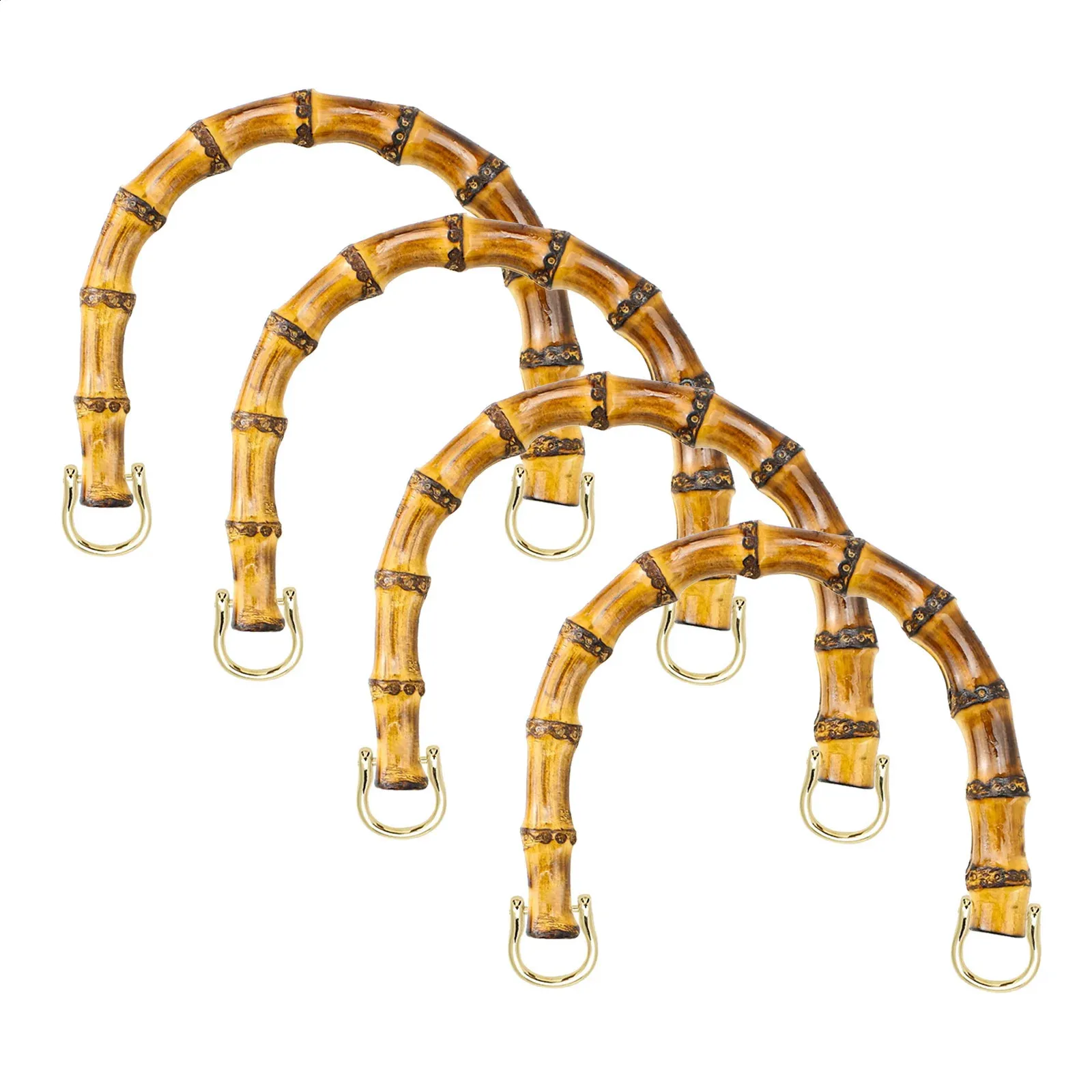 Poignées De Sac À Main En Bambou Gold Shape Poignées Pour La