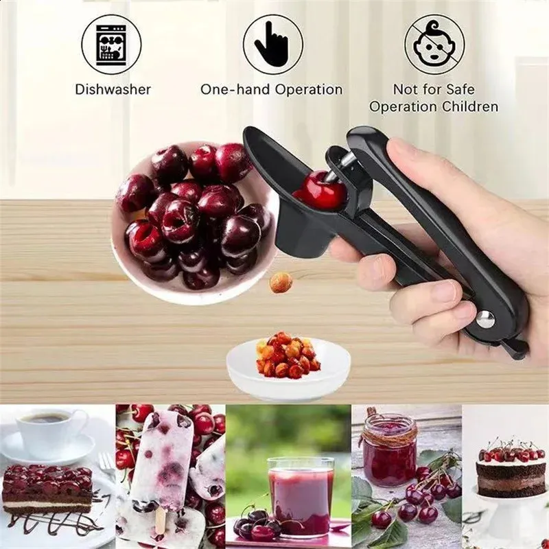 Dénoyauteur à Cerises Et Olives - Aluminium - Manuel Et Facile à Nettoyer - Pour Fruits à Noyaux
