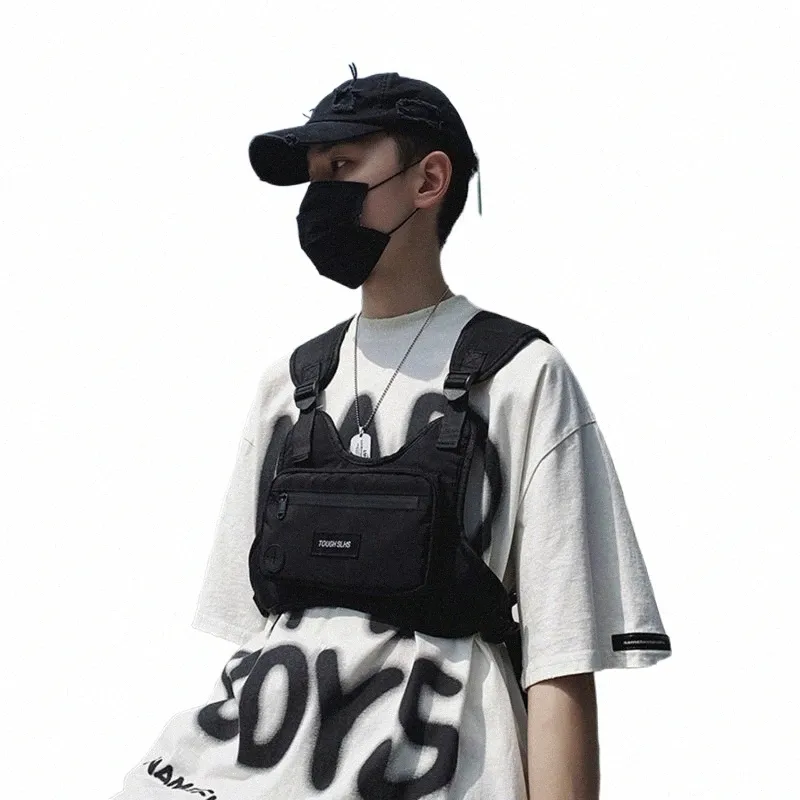 Techwear Chest Rig Bag Urban Hip Hop Vest Pack, Multi-Pocket Utility Bag  for Men Women, Streetwear Fashion Accessory