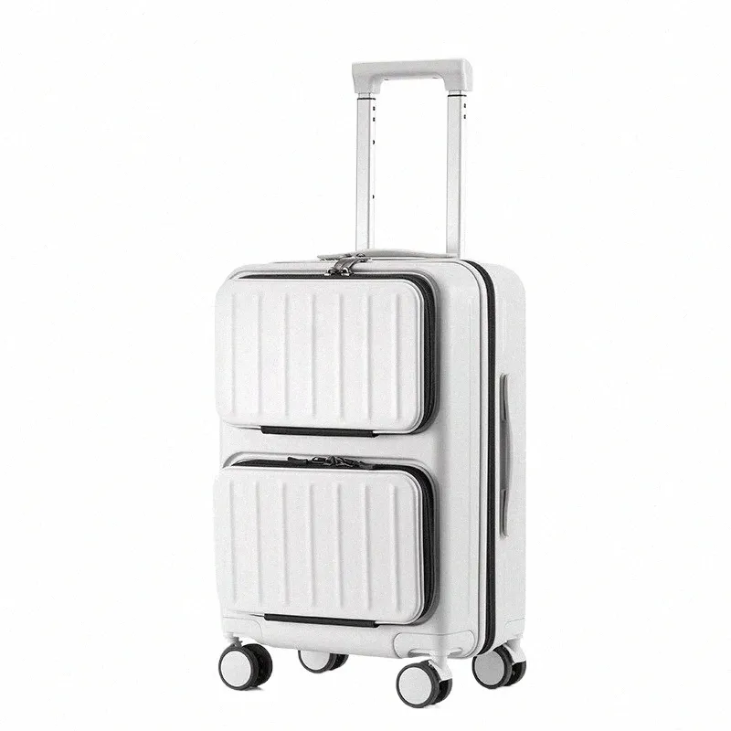 New Lightweight 20 24 Rolling Suitcase Double Zipper Carry-On - Main Image