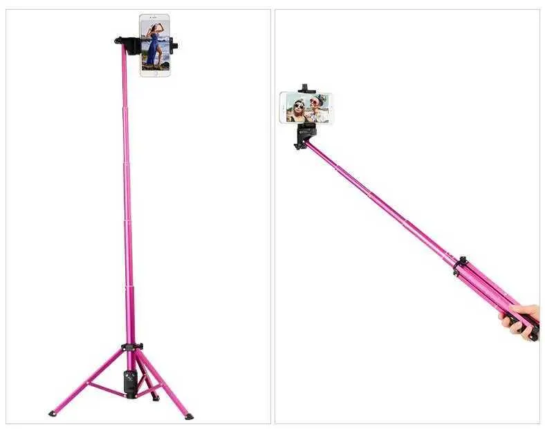 Pink Rip Rod Pink Tripod Selfie Sticks Bluetooth Remote Phone... From Court_of ...