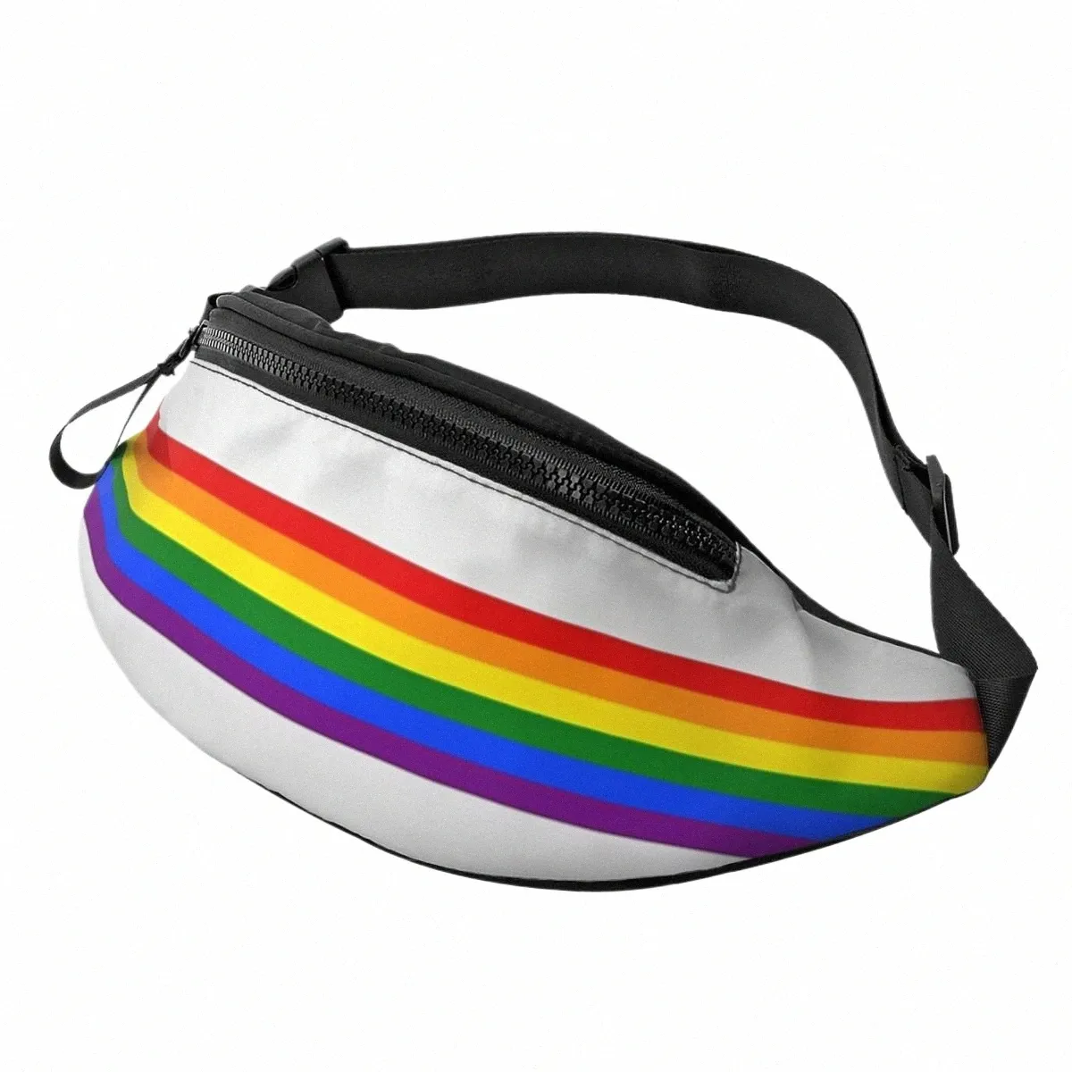 Pride Printed Rainbow Stripe Fanny Packs Express Yourself Vibrantly